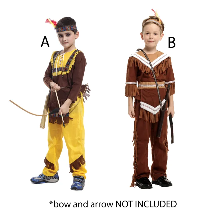 United Nations Native American Indian Boy Costume for Kids UN Cosplay for  Boys Lazada PH