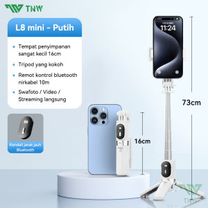 TNW L8mini Tongsis Bluetooth Tongsis Tripod Mini Selfie Stick Remote 3 in 1 Tongsis Portable LED Fill Light