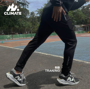 CLIMATE Celana Panjang Traning Pria Olahraga Sport Tebal Elastis Gym Running Joging