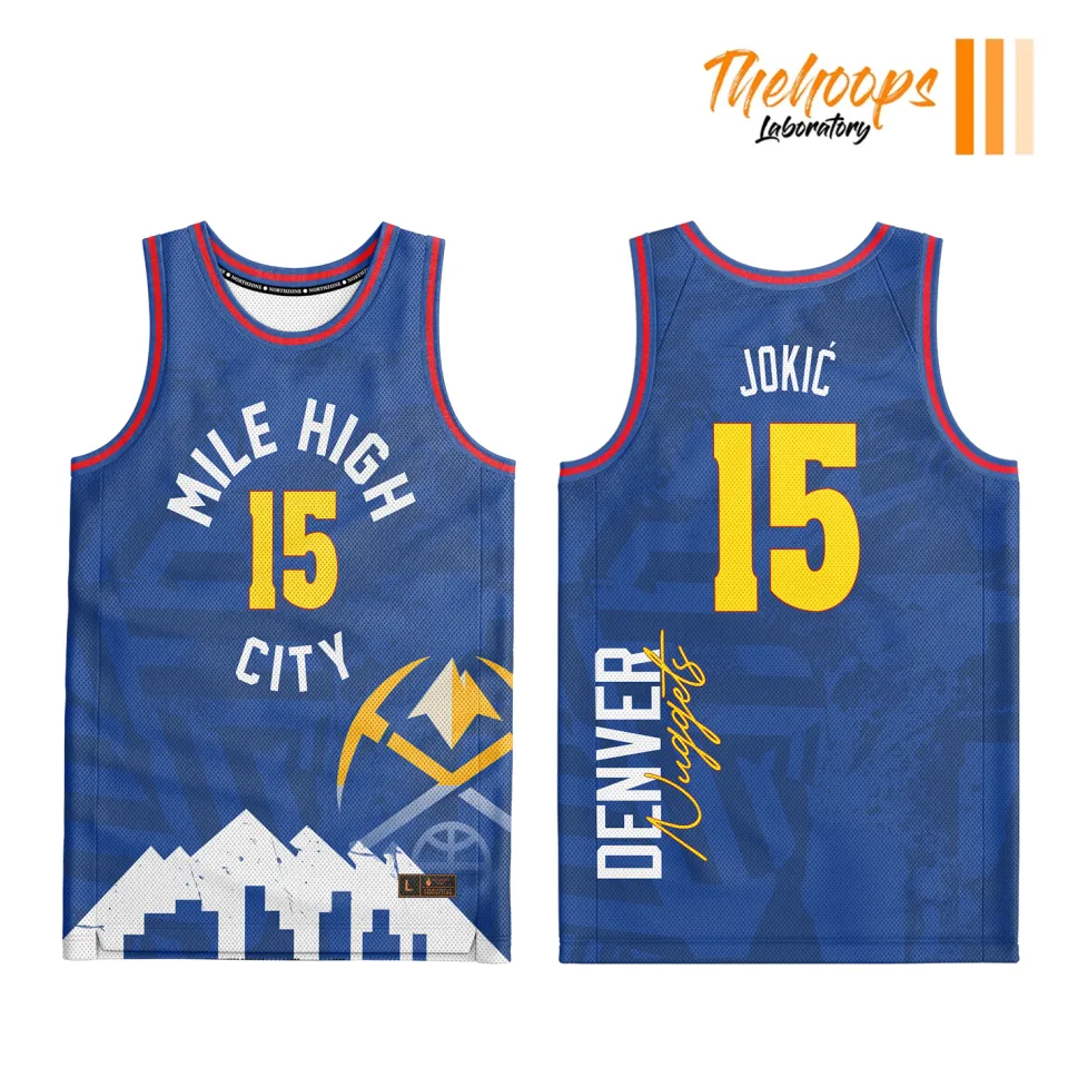 Custom denver nuggets store jersey