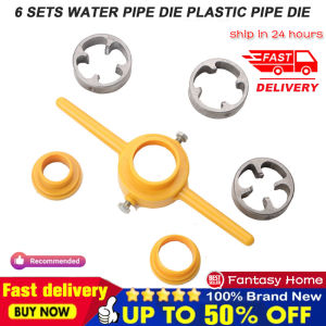 👍Priority 24H+Exclusive👍6pcs PVC Pipe Threader NPT Thread Tap Die Set Powerful 1/2 3/4 1 Inch Plumbing PVC Threading Tool High evaluation Maker Screw Die Set Hand Tool Widely recognized