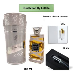 Parfum Arab  Spray Tahan Lama Pria dan Wanita Oud Mood Silver Lataffa EDP Parfume Refill 5ml 10ml 100ml