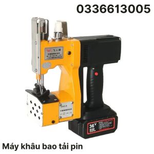 Máy khâu bao  tay bằng Pin sạc GK9-900A chính hãng FLYINGMAN Máy khâu nghành may tặng chỉ và kim