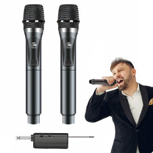 Vktech Wireless Microphones for Live Singing and Karaoke Cordless Dynamic Microphones with High Compatibility and Clear Audio
