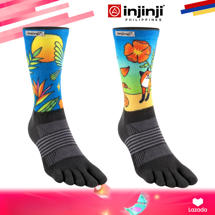 Injinji Trail Midweight Crew Coolmax Jaune/or pas cher