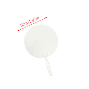 【Comfortable House】 COD 50Pcs 5cm Cute Mini Transparent Blank Fan Child Kids DIY Art Fan Wedding Birthday Party Favors Girlfriend Boyfriend Ideas Gift
