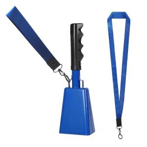 Cow Bells Noise Makers with Handle Hand Percussions Cowbell Cheering Bells Musical Instruments Call Bells Alarm