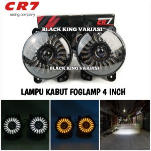 Lampu LED Foglamp Fog lamp Angel Eye Lampu Foglamp Kabut Lampu Tembak Foglamp 4 Inch
