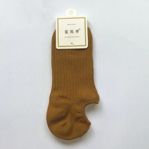 Socks Boat Socks Womens Solid Color Cotton Socks Womens Belts Silicone Non-slip