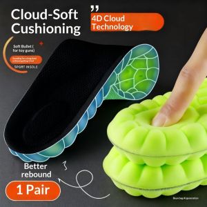 SEA JJT Graphene Insole for Men and Women - Ultra-Soft Shock Absorption Anti-Bacterial Odor-Resistant Breathable Cushioning Full Insole