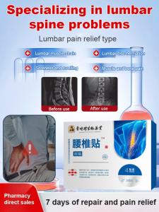 Lumbar Pain Relief Bian Stone Therapy Patches Traditional Chinese Medical Plaster for Lower Back Muscle Soreness and Stiffness