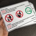 Toilet rule. Biển báo chú ý nhà vệ sinh, nhà tắm, WC. Không giẫm chân lên bồn cầu. Xả nước sau khi sử dụng. 