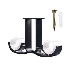 1PC thanh rèm đôi khung cửa sổ phần cứng chủ trang trí nội thất Side Top gắn dễ dàng để cài đặt