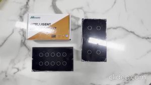 Melery Wifi Smart Tuya Light Switch 4/5/6/8/10 Gang Glass Wall Touch Sensor Alexa Remote Voice Control by Home Assistant