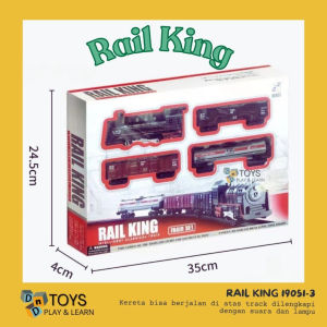 Mainan Anak - Rail King Intelligent Classical Train Set Kereta 19051-3