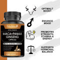 Mulittea Maca Root Extract Capsules 120pcs Korean Panax Ginseng Stress Relief Boost Stamina, Performance, Energy, Muscle Gain & Workout Kapsul Ekstrak Akar Maca Panax Ginseng Korea Pereda Stres Meningkatkan Stamina, Kinerja, Energi, Penguatan Otot&Latihan. 
