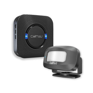 CallToU Wireless Motion Sensor Alarm Caregiver Pager Bed Sensor Detection Monitoring System 500ft for Elderly/Dementia/Patients