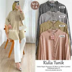 Tunik jumbo Ridia/atasan wanita jumbo/Tunik jumbo LD 120/Atasan wanita kasual 2024/blouse kerja wanita