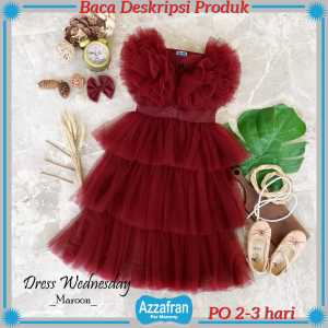 Dress Wednesday | Baju Katun Anak Perempuan dan Dewasa | Kostum Pesta Ulang Tahun Toyobo Couple