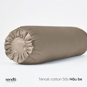 Vỏ gối ôm Lụa Tencel Cotton Sen Đá Home Bedding 70x100 35x100 cao cấp trơn màu bao áo gối ôm có dây kéo khóa