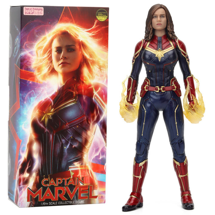 28cm Captain Marvel Crazy Toys Marvel Super Hero Captain Marvel