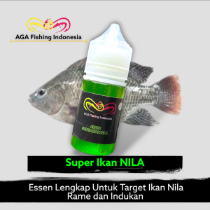 AGA Essen Super Ikan NILA Campuran Umpan Pancing 30ml Untuk Target Rame & Indukan Segel Botol 30ml