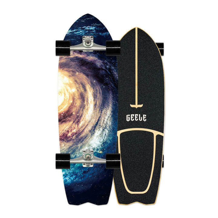 Surf deals skateboard geele