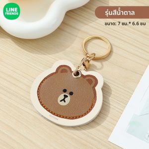 Line Friends ของแท้ 100% ช่องใส่บัตร ซองใส่บัตรหนัง PU หนา พกพาสะดวก ป้องกันรอยขีดข่วน ป้องกันการตกกระแทก สีน้ำตาล CHOCO LFB108