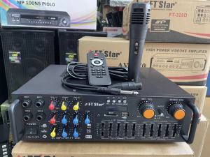 FT STAR 300 Watts 2 Channel Amplifier With Mixer Equalizer Usb Bluetooth Fm Radio FT-326D (FREE MIC)