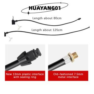 HUAYANG01 [HOT FASHION] Bicycle Air Pump Extension Tube Pump Bicycle Hose Air Pump Connector Bike Air Pump Tire Inflator Nozzles Accessories Pump Hose