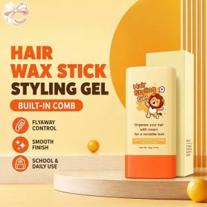 2 In 1 Hair Wax Stick Built In Comb Flyaway Control Tame Baby Hair Kids Family Daily Use Non Greasy Light Hold Hair Styling Gel