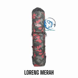 Tas Pancing Ransel Jumbo Serut Loreng Ukuran 100 Cm Muat 10-11 Joran Pancing