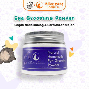 Olive Care EYE GROOMING POWDER Bedak Mata Kucing Pembersih Noda Belek Belekan Mata Kotoran Berair Iritasi Merah Kitten Anak Murah Ampuh