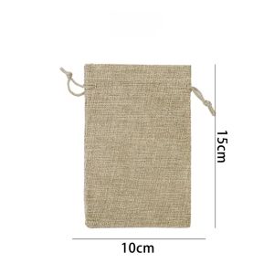 Dizoey 50PCS Drawstring Burlap Gift Bags Jewellery Packaging Linen Bag Christmas Wedding DIY Craft Present Candy Small Pouches