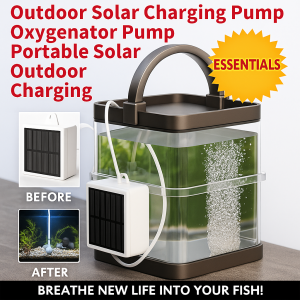 Outdoor Solar Charging Oxygen Pump for All Seasons Fishing Enthusiasts Continuous Oxygen Supply Rechargeable Oxygen Pump