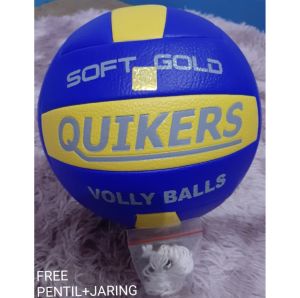 (PROMO) BOLA VOLI QUIKERS SOFT GOLD ORIGINAL / BOLA VOLI / BOLA VOLI QUIKERS SIZE 5 QUIKERS