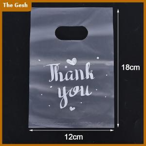 [The Gesh] 100pcs Mini Cảm ơn bạn nhựa túi Quà tặng đám cưới kẹo Túi mua sắm tàu sân bay Túi