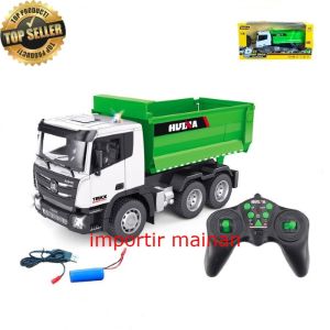 mainan remote control dump truck HUINA 1556 9ch 2.4ghz truk pasir