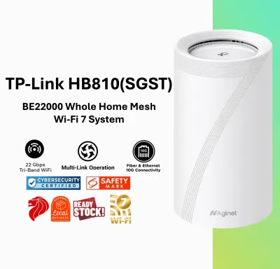 TP-Link HB810 Wi-Fi 7 BE22000 Mesh System | Ultra-Fast 22Gbps 10G Ports Whole Home Coverage
