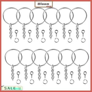 Follow Get New[Bloom Z] 150pcs Key Ring with Chain Split Jump Rings with Screw Eye Pins DIY Keychain