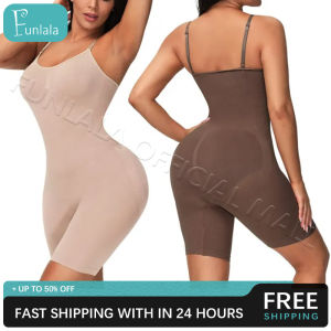 FUNLALA Women Waist Trainer Bodysuit Shapewear Tummy Control Full Body Shaper Shorts High Waist Butt Lifter Thigh Slimmer