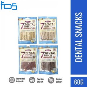 60 grams Vegebrand 7 Dental Effect Dog Treats Food All Stages Adult Puppy