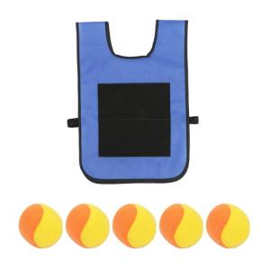 Adjustable Sticky Ball Vest with Lightweight Balls Perfect for Kids Parties and Family Gatherings
