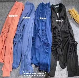 Valen Top Blouse Blouse Serut Samping Atasan Wanita Knit