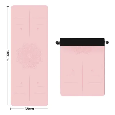 Thảm Tập Yoga Định Tuyến YOGA Xơ Dừa Pu Hoa Văn 5mm - ThamPU-XoDua