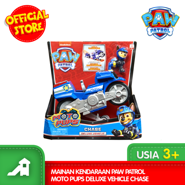 Mainan Kendaraan Paw Patrol Moto Pups Deluxe Vehicle Chase