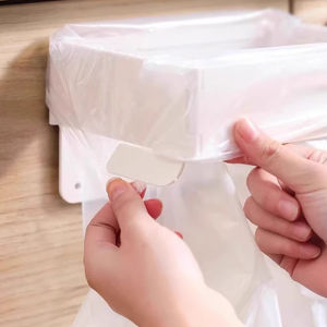 GG Hanging Trash Bag Holder Foldable Garbage Bag Hanging Rack Home Kitchen Bathroom Portable Storage Rack