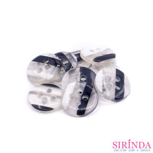 กระดุมเรซิ่น4รู (11.43มิล) (0001097)