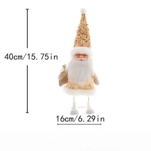 Sacesr Festive Santa Claus Figurine Decorative Christmas Ornaments Perfect for Holiday Decoration Enthusiasts Ornament 8N6Y2