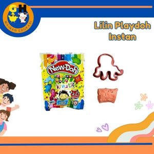 Mainan Edukasi Lilin Fun Doh New Doh Sachet Mainan Anak Plastisin Free Cetakan